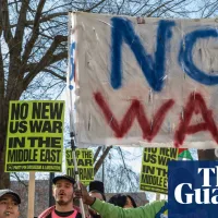 Protesters rally across US after Iran strikes and reports of Khamenei killing